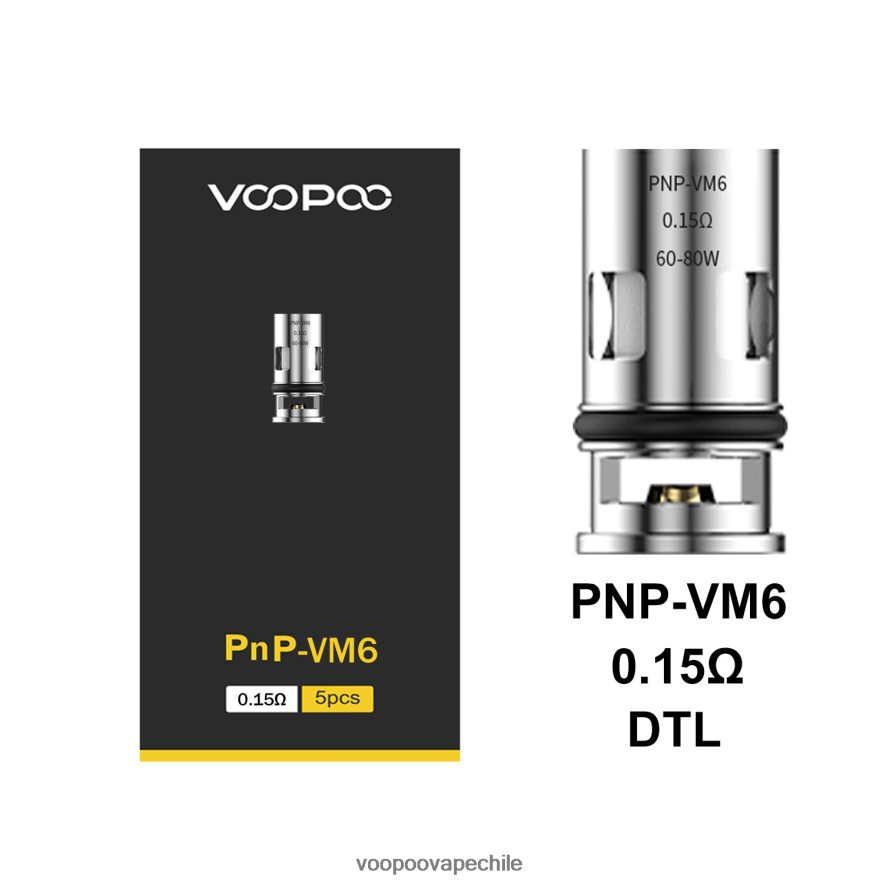 VOOPOO Gene Precio - VOOPOO PNP bobinas (5 piezas) D046JB600 pnp-vm6