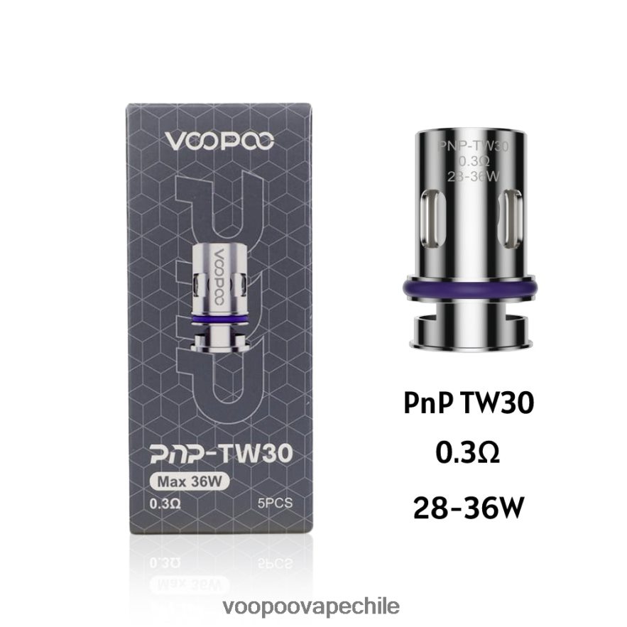 VOOPOO Vape Santiago - VOOPOO PNP bobinas (5 piezas) D046JB603 pnp-tw30