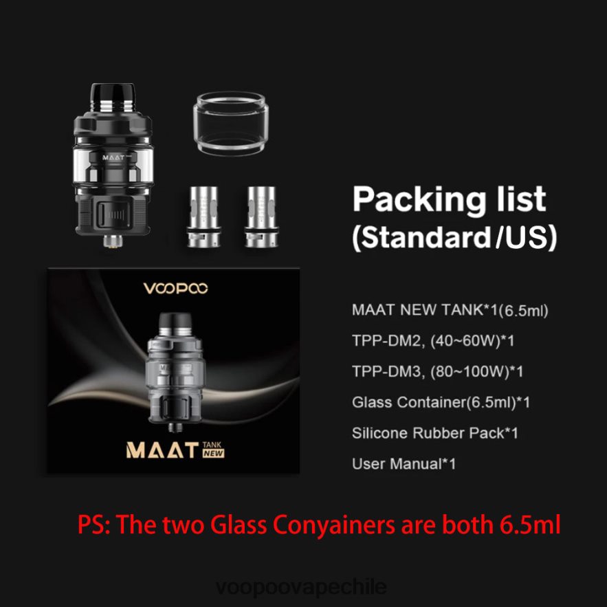 VOOPOO Chile - VOOPOO MAAT tanque nuevo D046JB511 negro