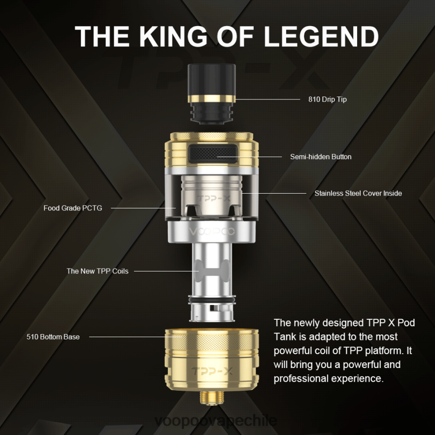 VOOPOO Precio Chile - VOOPOO TPP X tanque de vaina D046JB514 arcoíris
