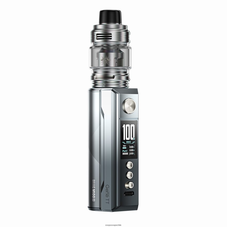 VOOPOO Vape Pod Chile - VOOPOO DRAG M100S dispositivo mod D046JB158 negro plata
