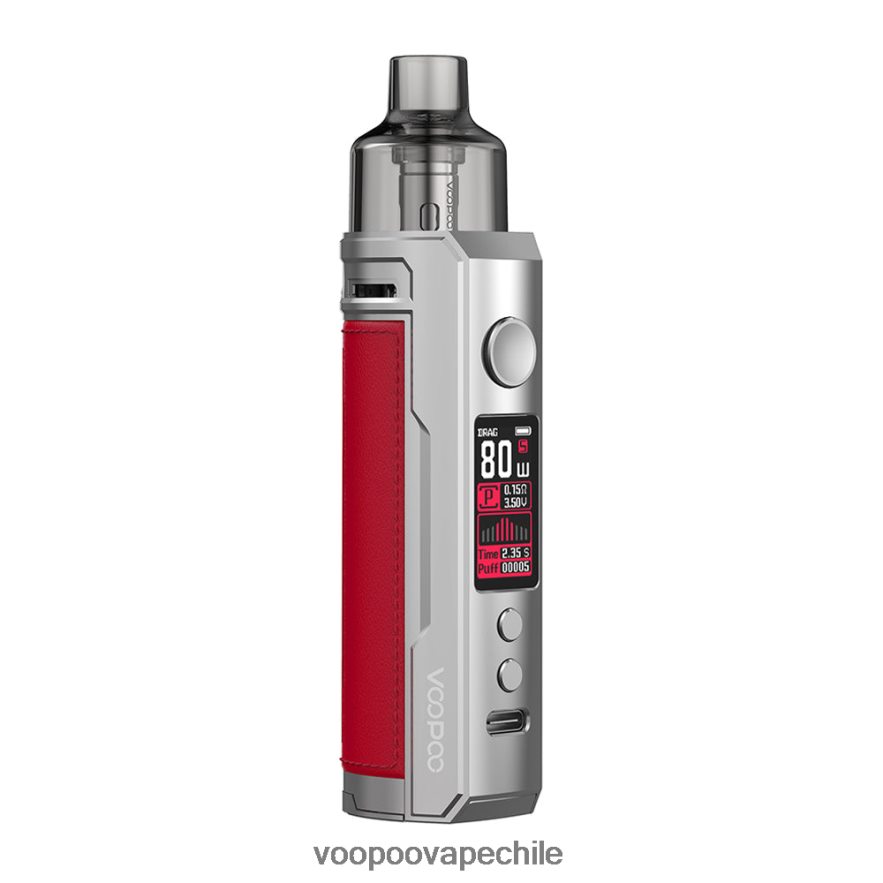 VOOPOO Vape Pod Chile - VOOPOO DRAG X kit de modificación de cápsulas D046JB178 rojo plateado