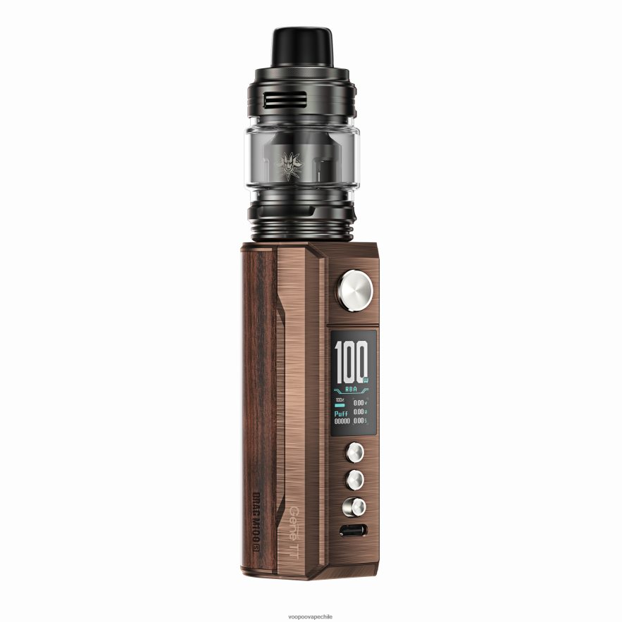 VOOPOO Vape Precio - VOOPOO DRAG M100S dispositivo mod D046JB275 latón antiguo y padauk
