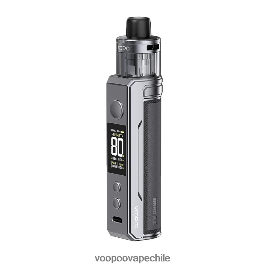 VOOPOO Vape Santiago - VOOPOO DRAG X2 mod de vaina D046JB233 metal gris